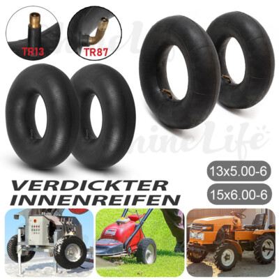 Reifen Schlauch Luftschlauch für 13x5.00-6 15x6.00-6 NHS Rasentraktor Rasenmäher