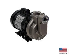 CENTRIFUGAL CHEMICAL PUMP - Stainless Steel - 1" Ports - 115/230V/1P - 38 GPM