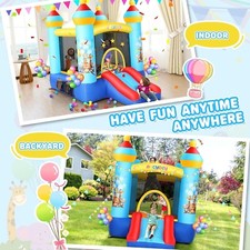 Inflatable Bounce House for Kids Toddlers Bouncy Castle w/Blower Indoor/Outdoor  