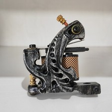 Beginner Tattoo Machine Gun Supply 10 Wrap Coils Aluminum Alloy Frame Liner