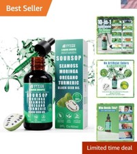 Soursop Liquid Drops - 10 in 1 Herbal Extracts for Overall Wellness, 2 Fl Oz