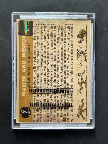 Willie Mays 2004 Topps Originals 1960 #7 Auto Autograph 8/25 Buy Back READ - Picture 3 of 8