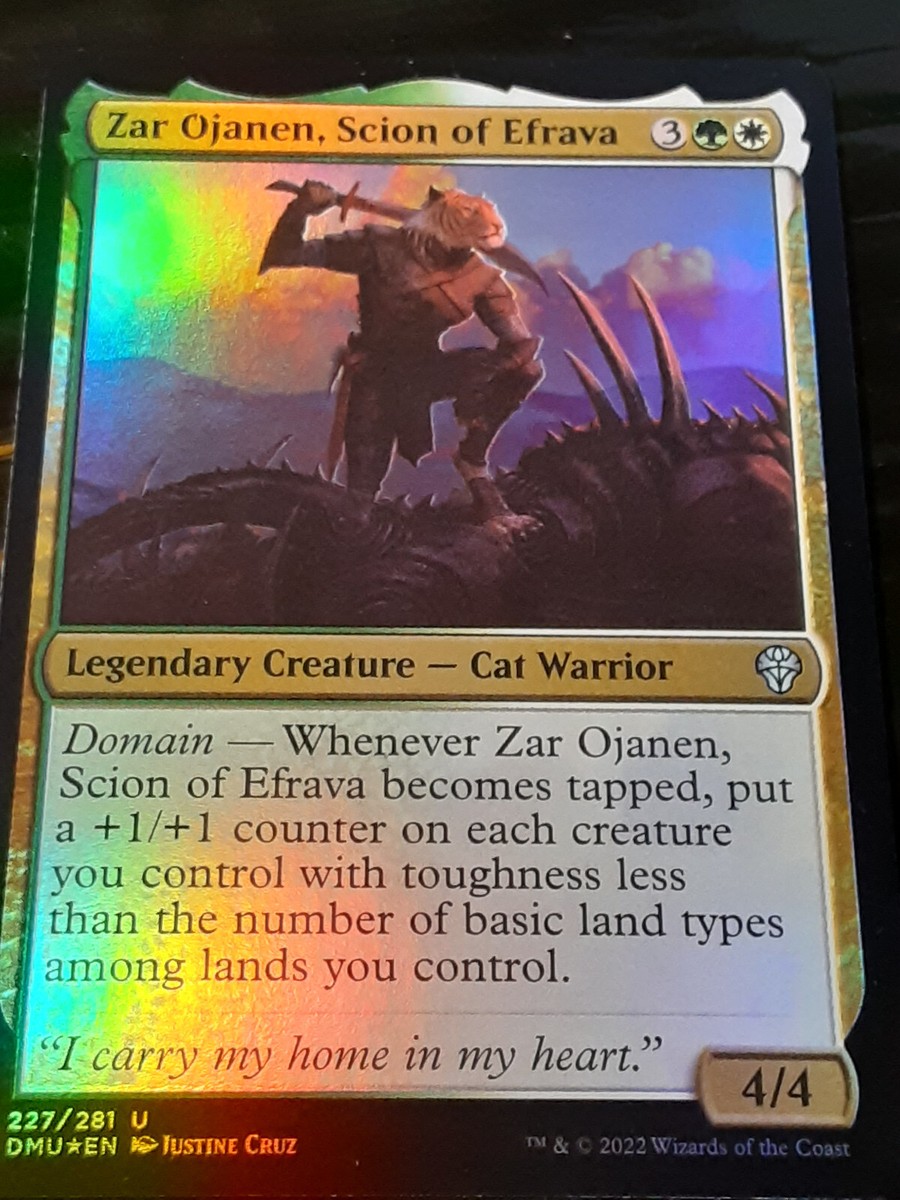 Zar Ojanen Scion of Efrava FOIL , Dominaria United ,Near Mint ,MTG