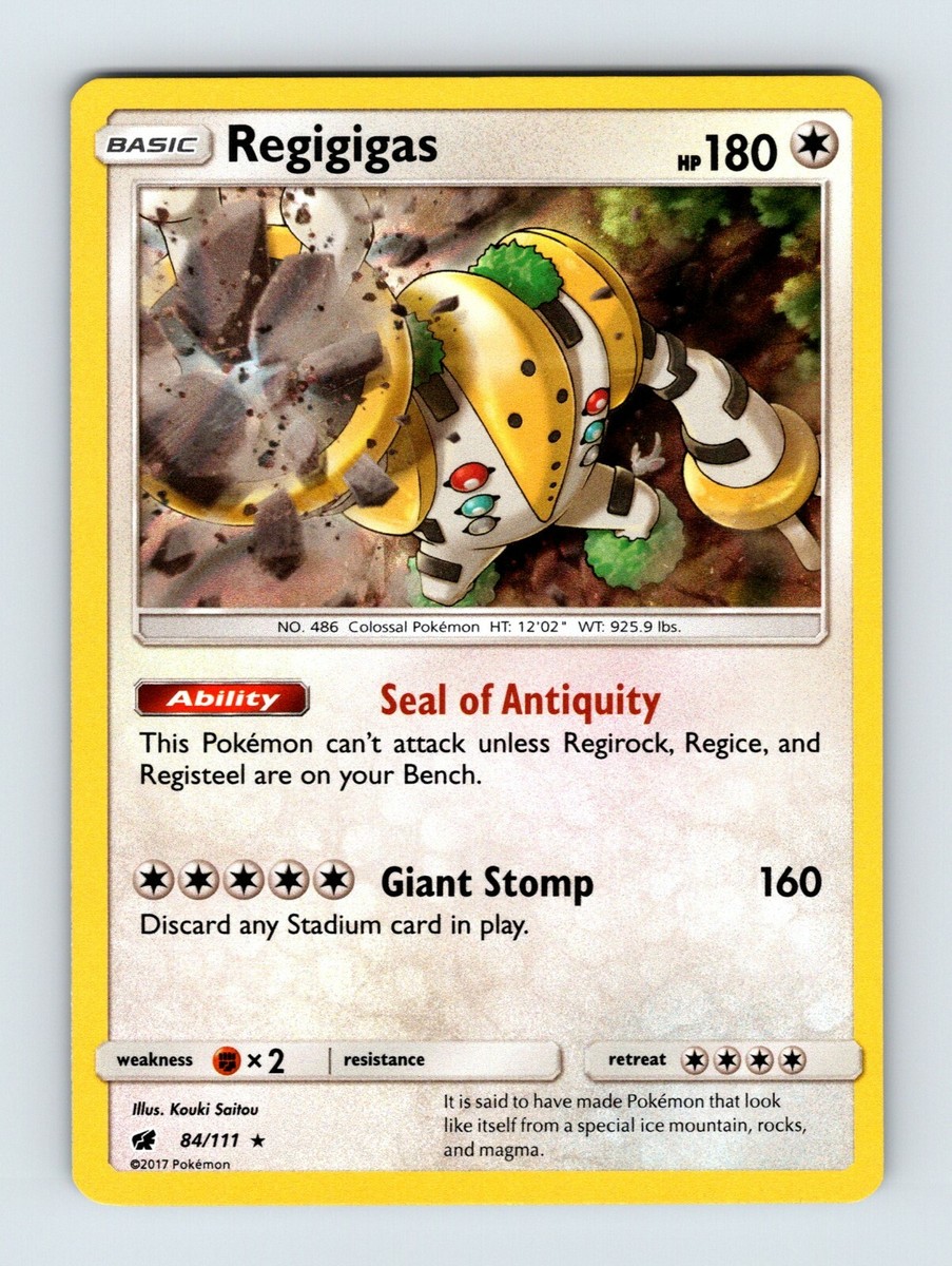Regigigas ポケモンカード (TEAM PLASMA) Regigigas SWSH247 Cosmos Holo Rare - 2022 Pokemon Black Star