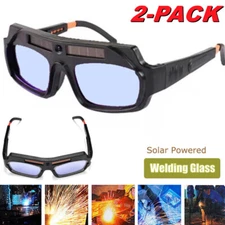 2Pcs Welding Glasses Auto Darkening Goggles Mask Safety Automatic Dimming Welder