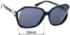 SFx Replacement Sunglass Lenses fits Coach HC8233 - 59mm Wide