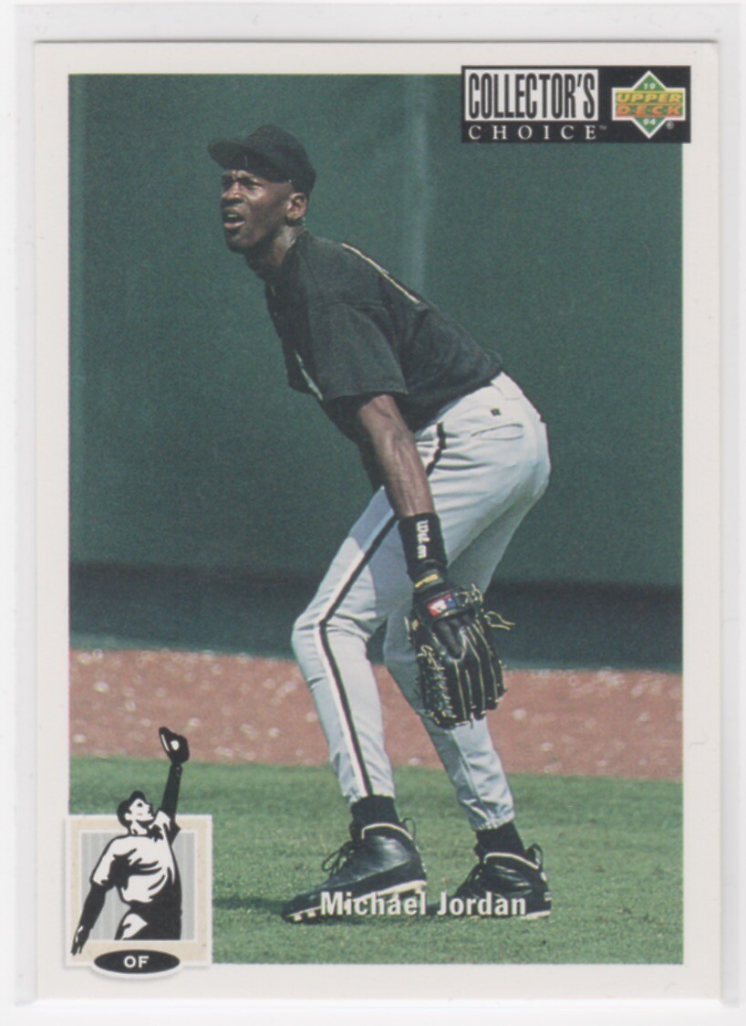 1994-95 Collector's Choice French #23 Michael Jordan Baseball Front Golf Back