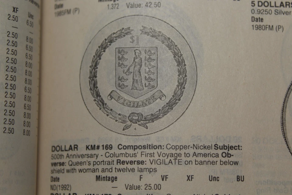 Proof Roll (20) British Virgin Islands 1992 Dollars~Columbus 100th Anniv~$500 CV - Image 3 of 3