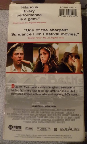 Scotland, PA - Rare VHS - Christopher Walken - Maura Tierney - Picture 2 of 3
