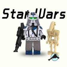 Custom Star Wars 501st Legion Clone Commander Minifigure New/Mint 2 inch