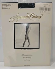 Vtg JCPENNY Supreme Caress Luxury '10' Control Top Pantyhose Navy Average Matte