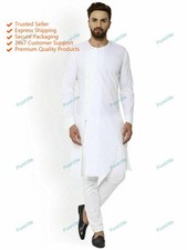 Mens Kurta Cotton Clothing Kurta Homewear Shirts Top Shirt Solid Kurta Indian