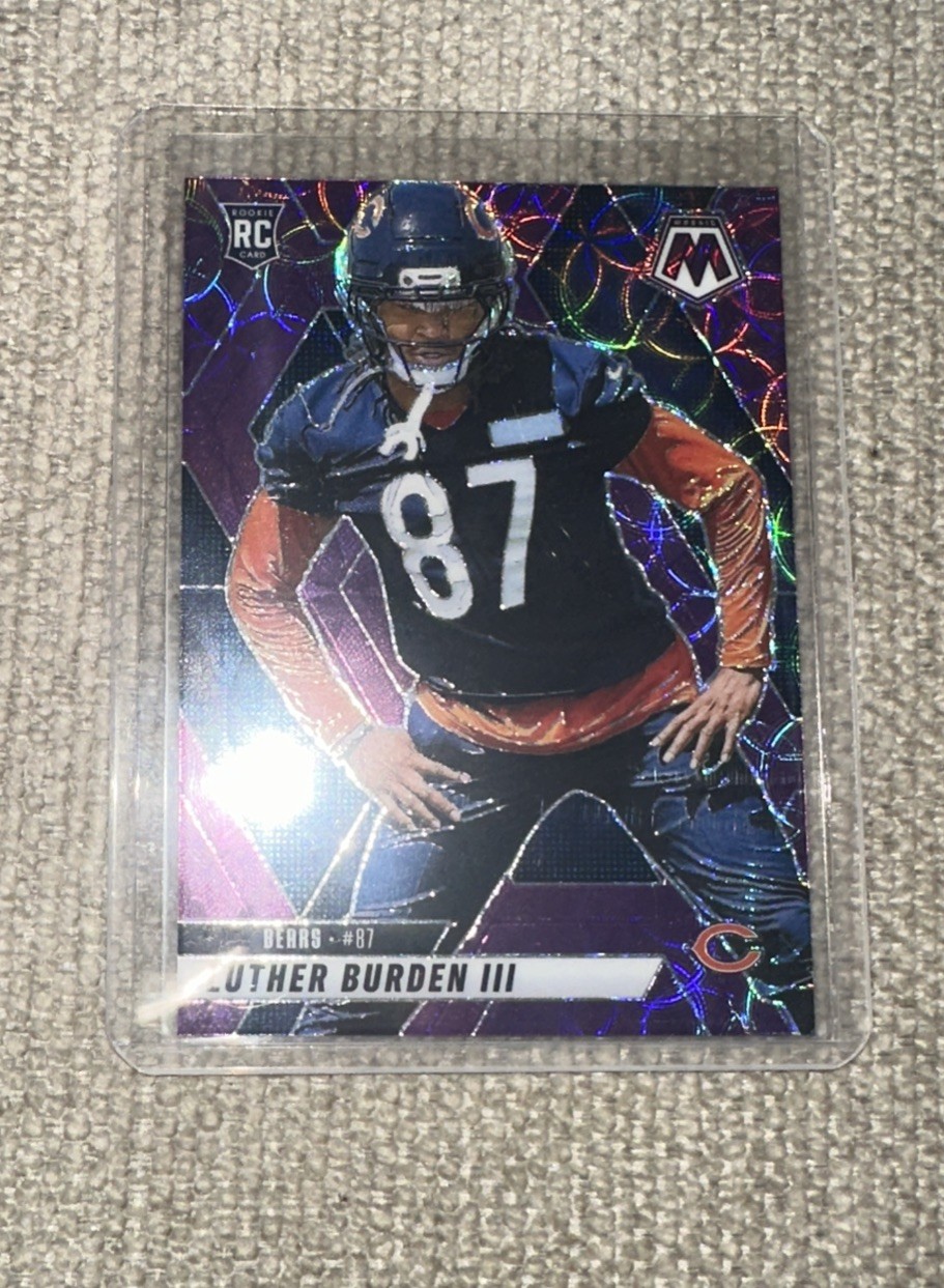 2025 Panini Mosaic Luther Burden III Purple Scope RC Bears #383
