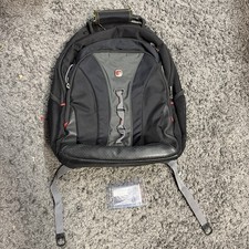 SWISSGEAR 1900 ScanSmart 17  Laptop Backpack Black Gray TSA Travel Bag
