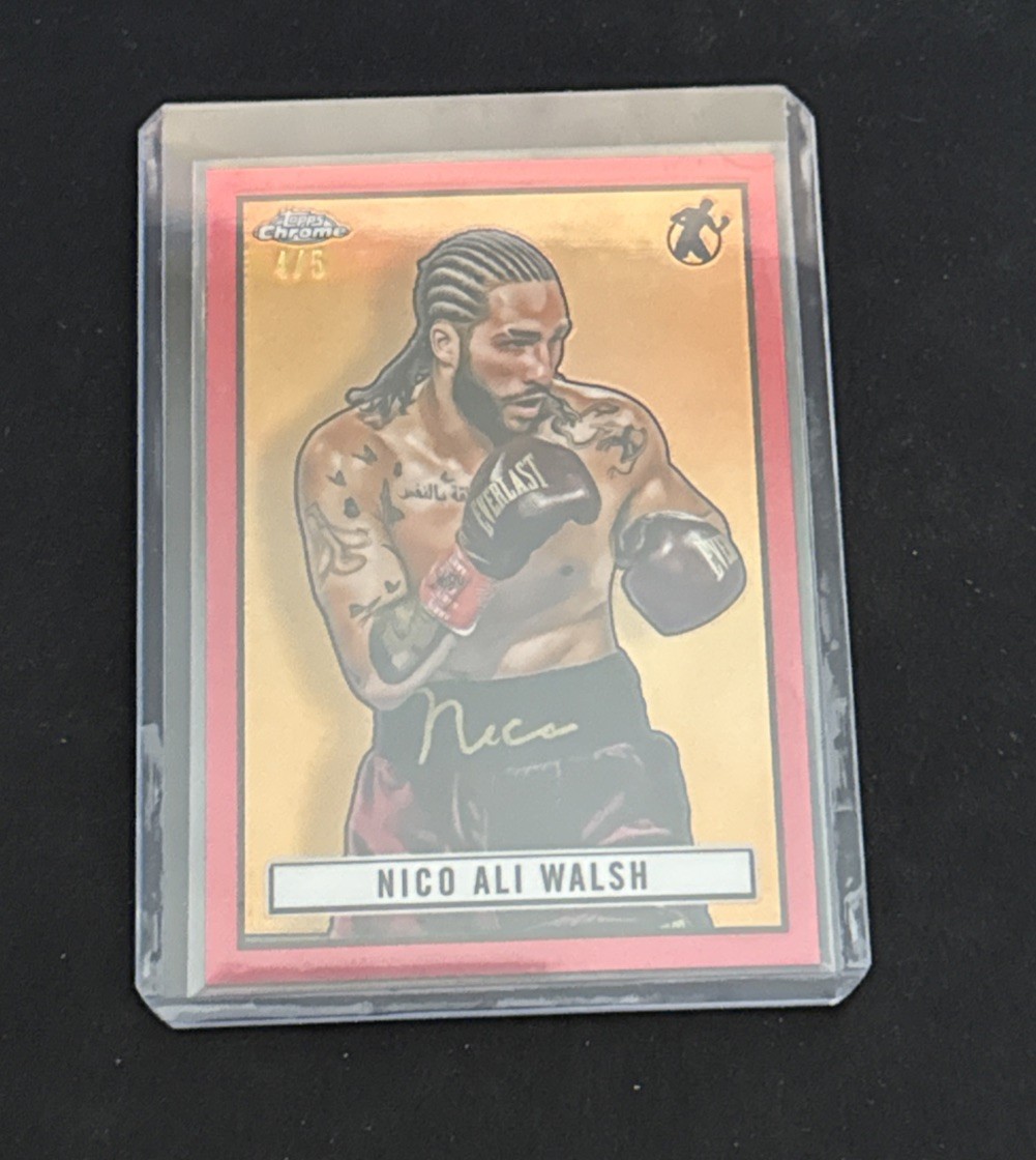 2024 Topps Chrome Boxing Red #6 Nico Ali Walsh RC Rookie /5
