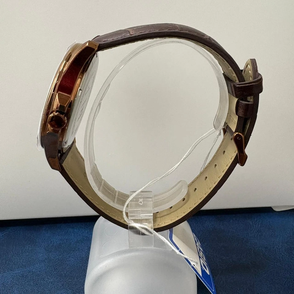 Reloj Casio Clásico MTP-M110RL-5A Analógico Fase Lunar Correa Cuero Caja 42.5 mm Foto 3 de 4