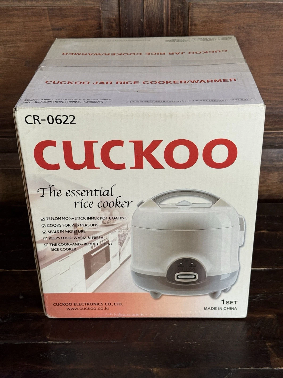 Cuckoo The Essential Rice Cooker 2-6 Cup - CR-0622
Opens in a new window or tab