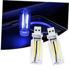 Car USB Night Light Touch Dimmable - 2-Pack Retro LED Filament 2 PCS Blue