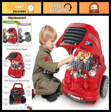 Large Truck Engine Toy for Kids STEM Take Apart Mechanic Car Kit Birthday Gi