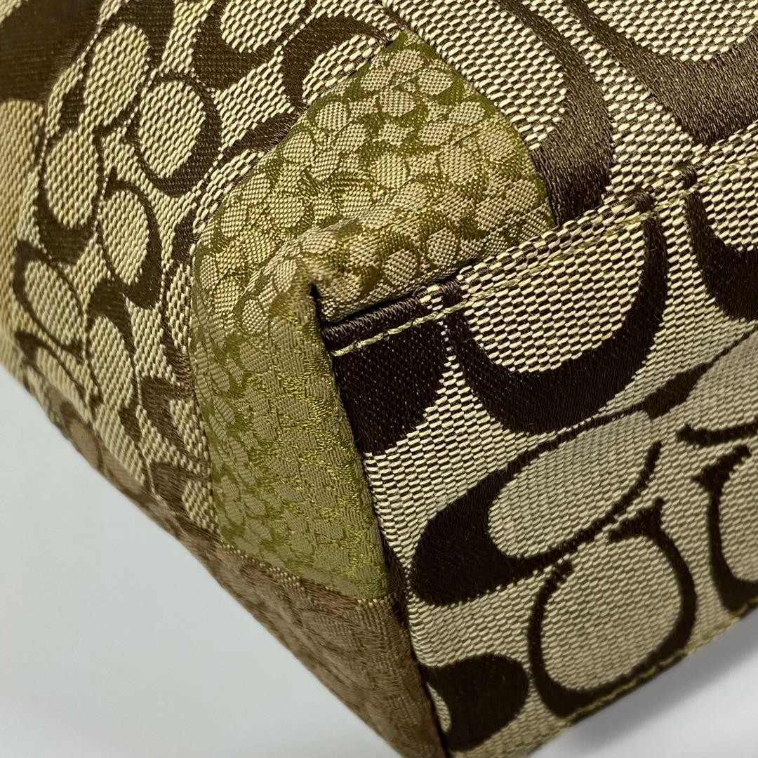 coach Patchwork Accessory Pouch Signature - image 9