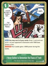 I Never Bother to Remember the Faces of Trash The Azure Sea's Seven OP14-038 NM