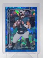 JALEN HURTS 2025 TOPPS CHROME SAPPHIRE REFRACTOR #247 PHILADELPHIA EAGLES Q6383