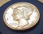 1943 Brilliant Uncirculated Dime  90% Silver  Blazing Original Luster # 412 ~ 8