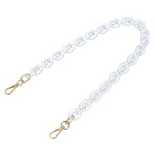 24" Acrylic Chain Purse Strap Replacement Luxury Handbag Strap Transparent