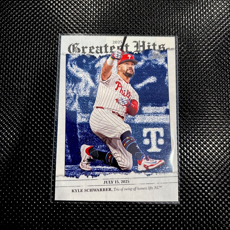 2026 Topps Series 1 #GH16 Kyle Schwarber 2025 Greatest Hits Insert Philadelphia