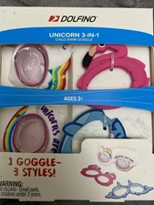 Dolfino Girls 3-in-1 Goggles Set