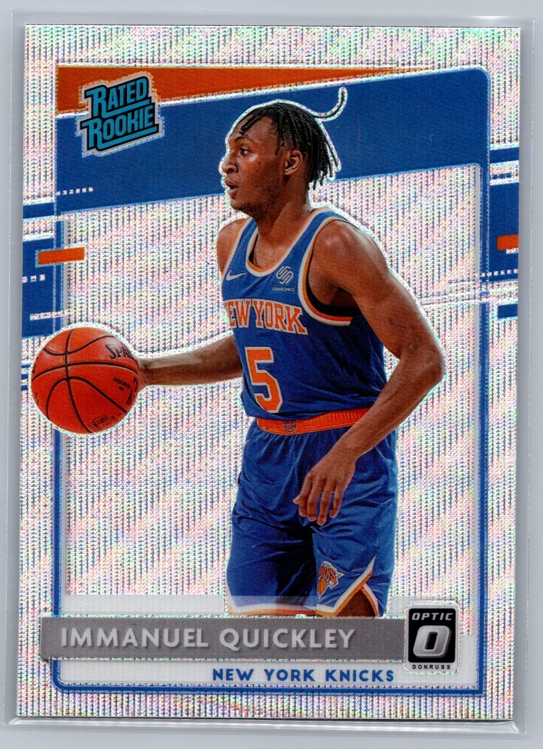 Immanuel Quickley 2020-21 Optic Fanatics Silver Wave Rated Rookie #175