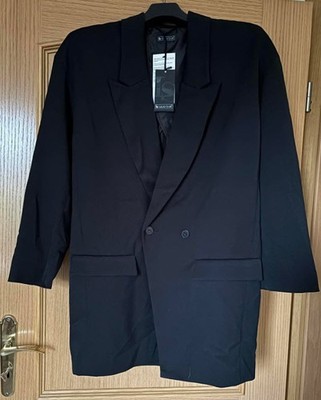 NEUWERTIG NIE GETRAGEN STRETCH GEHROCK LONGBLAZER GR 50/52 LAURA SCOTT schwarz