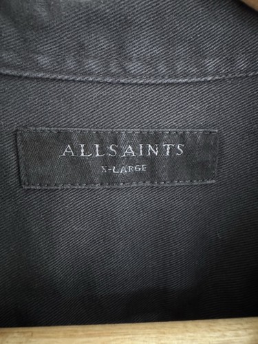 Sobrecamisa Allsaints “Spotter” Cazadora Manga Larga Camisa Chaqueta Negra XL - Imagen 7 de 12