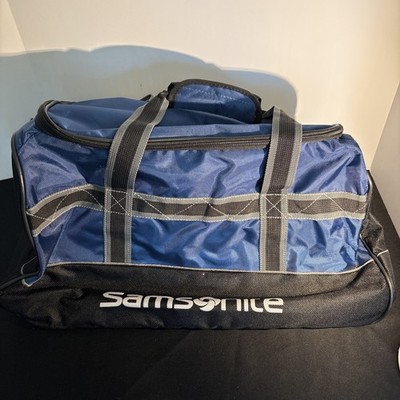 Samsonite Blue Carry On Bag Travel Overnight Tote Weekender Luggage