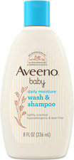 Aveeno Baby Wash Shampoo For Hair Body, Tear-Free, Fresh, 8 Oz