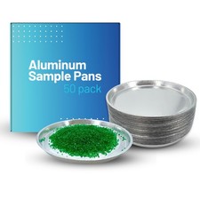 Aluminum Sample Pans for Moisture Analyzer 50 Pack 90mm Round Lab Trays,...