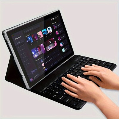 10.1 Inch Android 14 OS Tablet with Keyboard, Mouse, Stylus & 128GB ROM