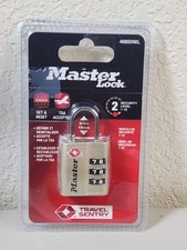 MASTER LOCK TSA Accepted Travel Sentry Certified Luggage Lock 4680DNKL SEALED