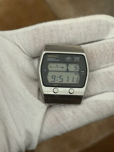 Rare Vintage Seiko Quartz Chronograph M159-5040 Men’s Digital Sports Watch JDM