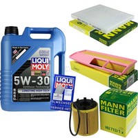 Mann Inspektionspaket 5L Liqui Moly Longtime 5W-30 FüR Ford KA 1.3 Tdci