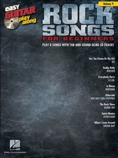 Rock Songs for Beginner Easy Guitar Play-Along Vol 9 Tab Sheet Music Book CD