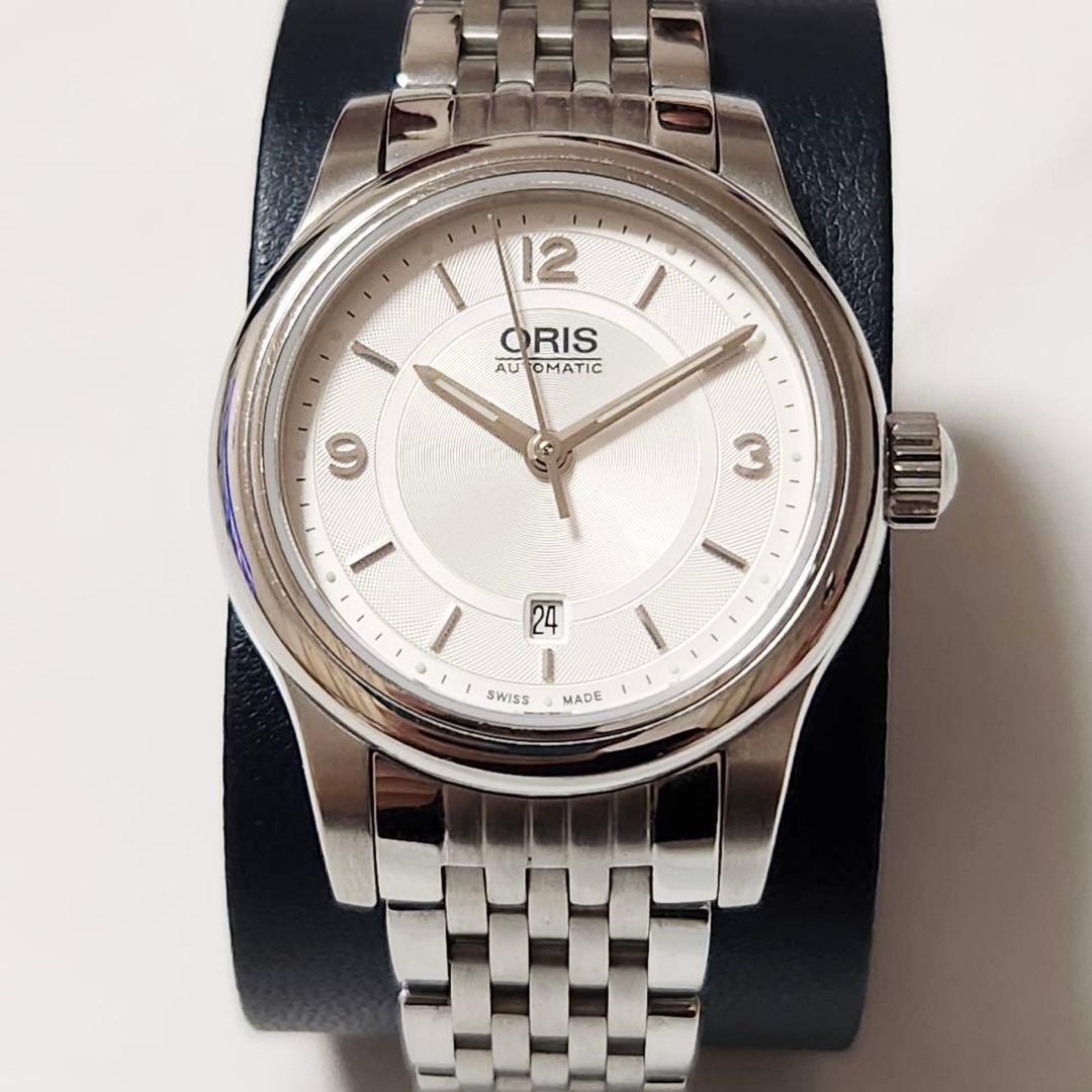 ORIS Classic Date Watch Automatic Silver Pink Dia… - image 3