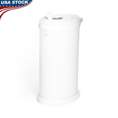 Diaper Pail Steel Odor Control Sliding Top Childproof Lock No Special Bags New