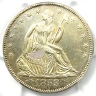 1853-O Arrows and Rays Seated Liberty Half Dollar 50C - Certified PCGS AU Detail