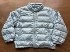 MONCLER INFANT LIGHTWEIGHT ZIP UP DOWN JACKET LIGHT BLUE 6-12M