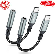 USB Type C to 3.5Mm Female Headphone Jack Adapter, 2 Pack USB C to Aux Audio D