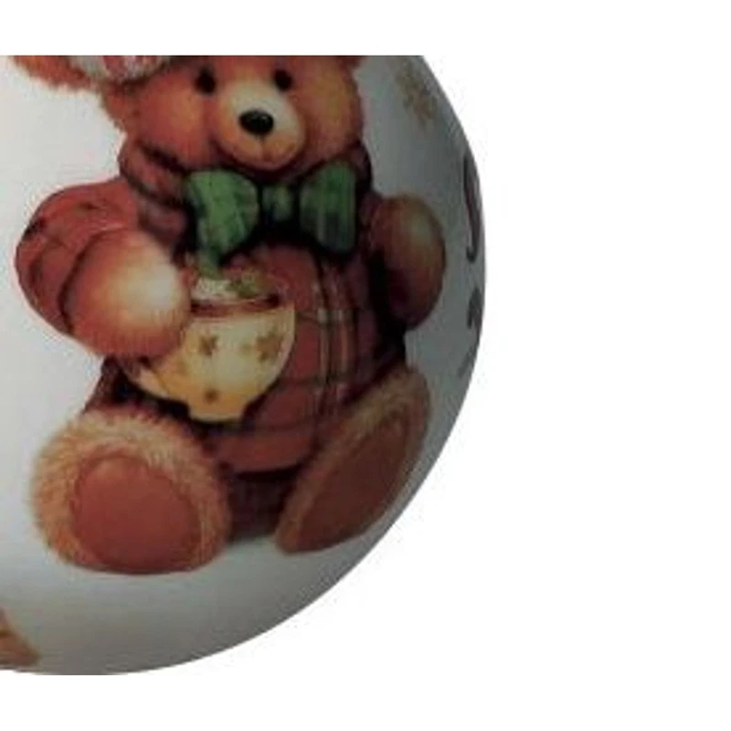 Palla di Natale Ceramica BRANDANI Coccole Orsetto Decorazione Albero 10 cm, fotografia 5 di 9