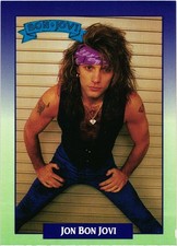 Rock Cards Series 1 #175 Jon Bon Jovi Single Card 1991 Brockum