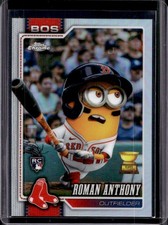 2026 Topps Chrome Roman Anthony Minions Variation Rookie RC SSP #225 Red Sox