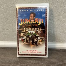 Jumanji VHS 1996 Clamshell Case Robin Williams Tape Tested Working